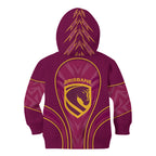 Brisbane Broncos Mascot Kid Hoodie Australian Rugby Culture - Powerful Horse Athlete