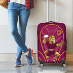 Brisbane Broncos Mascot Luggage Cover Australian Rugby Culture - Powerful Horse Athlete