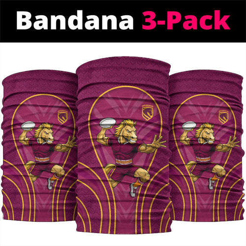 Brisbane Broncos Mascot Neck Gaiter Australian Rugby Culture - Powerful Horse Athlete