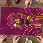 Brisbane Broncos Mascot Puzzle Australian Rugby Culture - Powerful Horse Athlete