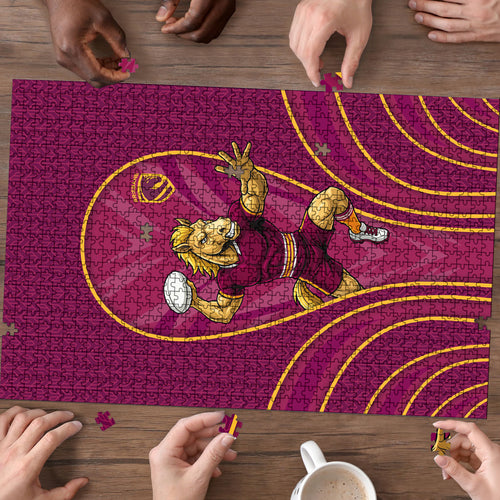 Brisbane Broncos Mascot Puzzle Australian Rugby Culture - Powerful Horse Athlete