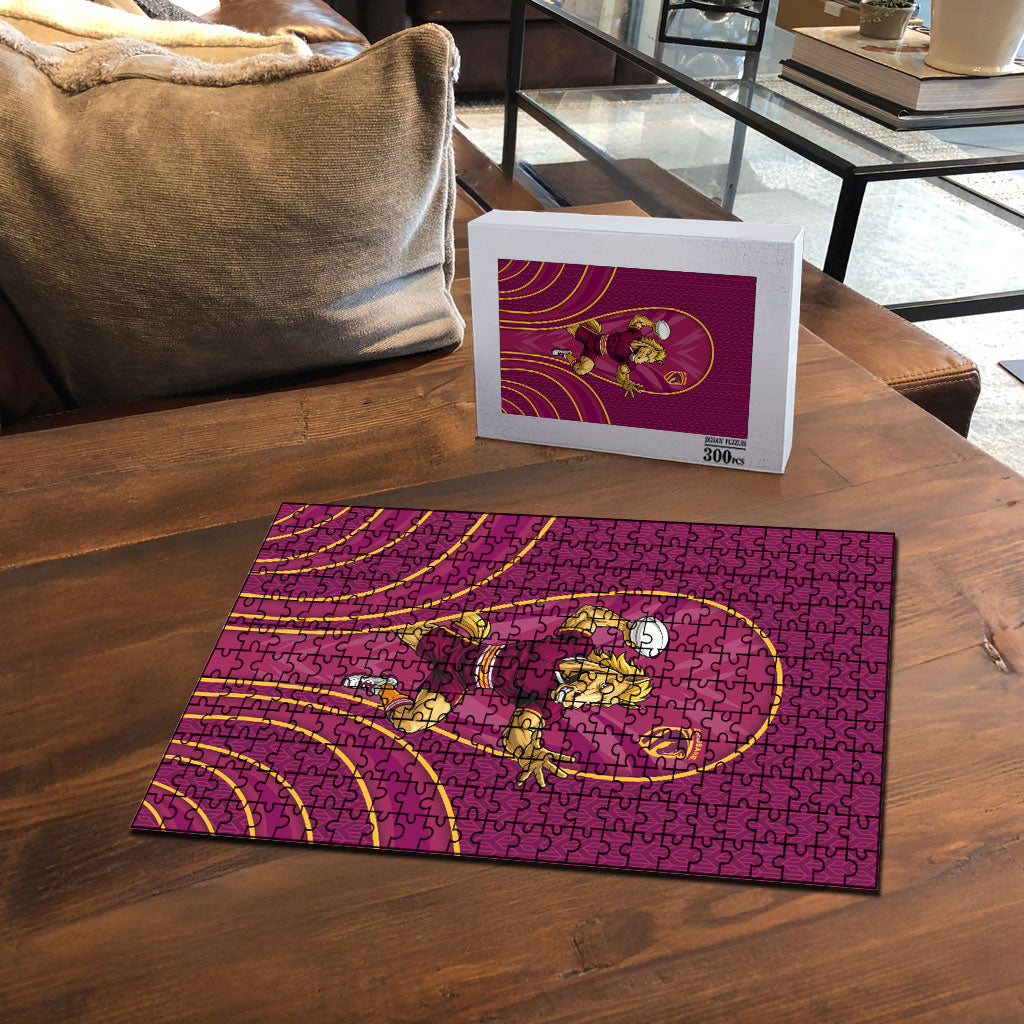 Brisbane Broncos Mascot Puzzle Australian Rugby Culture - Powerful Horse Athlete