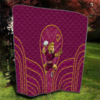 Brisbane Broncos Mascot Quilt Australian Rugby Culture - Powerful Horse Athlete