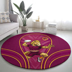 Brisbane Broncos Mascot Round Carpet Australian Rugby Culture - Powerful Horse Athlete