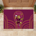 Brisbane Broncos Mascot Rubber Doormat Australian Rugby Culture - Powerful Horse Athlete