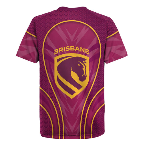 Brisbane Broncos Mascot Rugby Jersey Australian Rugby Culture - Powerful Horse Athlete