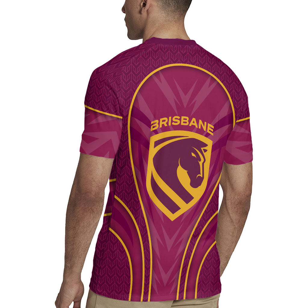 Brisbane Broncos Mascot Rugby Jersey Australian Rugby Culture - Powerful Horse Athlete