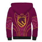 Brisbane Broncos Mascot Sherpa Hoodie Australian Rugby Culture - Powerful Horse Athlete