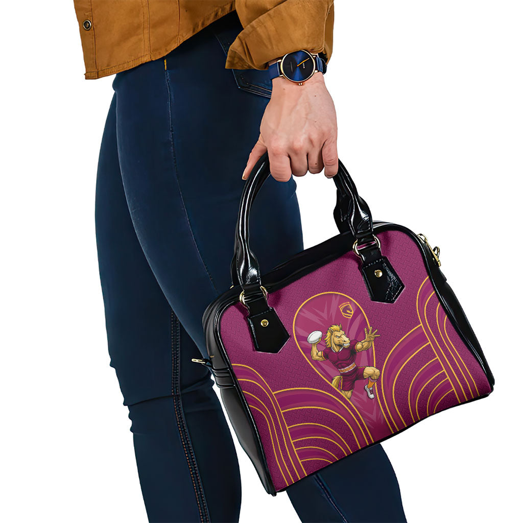 Brisbane Broncos Mascot Shoulder Handbag Australian Rugby Culture - Powerful Horse Athlete