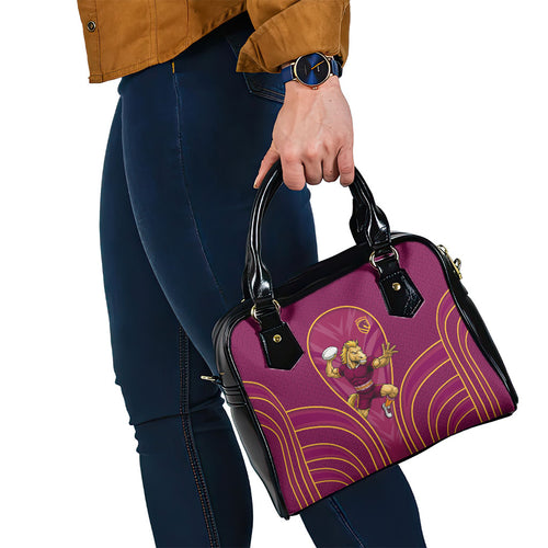 Brisbane Broncos Mascot Shoulder Handbag Australian Rugby Culture - Powerful Horse Athlete