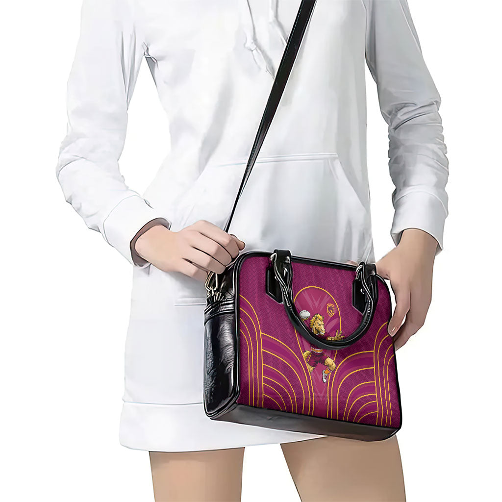 Brisbane Broncos Mascot Shoulder Handbag Australian Rugby Culture - Powerful Horse Athlete
