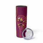 Brisbane Broncos Mascot Skinny Tumbler Australian Rugby Culture - Powerful Horse Athlete