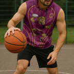 Brisbane Broncos Mascot Sleeveless Hoodie Australian Rugby Culture - Powerful Horse Athlete