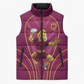 Brisbane Broncos Mascot Sleeveless Puffer Jacket Australian Rugby Culture - Powerful Horse Athlete