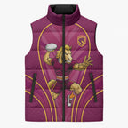 Brisbane Broncos Mascot Sleeveless Puffer Jacket Australian Rugby Culture - Powerful Horse Athlete