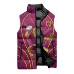 Brisbane Broncos Mascot Sleeveless Puffer Jacket Australian Rugby Culture - Powerful Horse Athlete