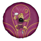 Brisbane Broncos Mascot Spare Tire Cover Australian Rugby Culture - Powerful Horse Athlete