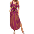 Brisbane Broncos Mascot Summer Maxi Dress Australian Rugby Culture - Powerful Horse Athlete