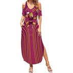 Brisbane Broncos Mascot Summer Maxi Dress Australian Rugby Culture - Powerful Horse Athlete