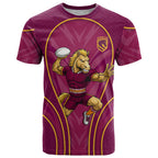 Brisbane Broncos Mascot T Shirt Australian Rugby Culture - Powerful Horse Athlete