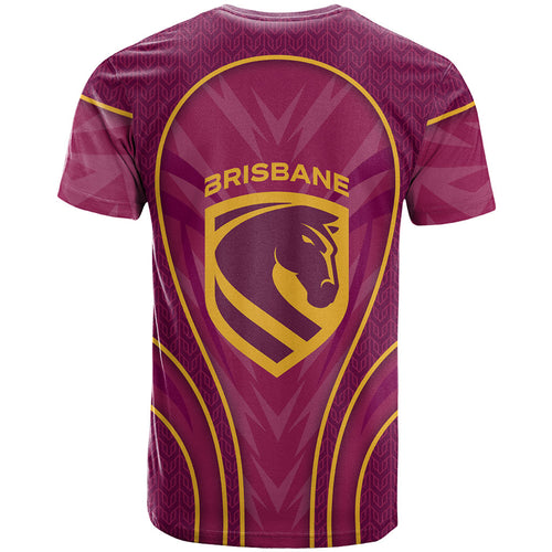 Brisbane Broncos Mascot T Shirt Australian Rugby Culture - Powerful Horse Athlete