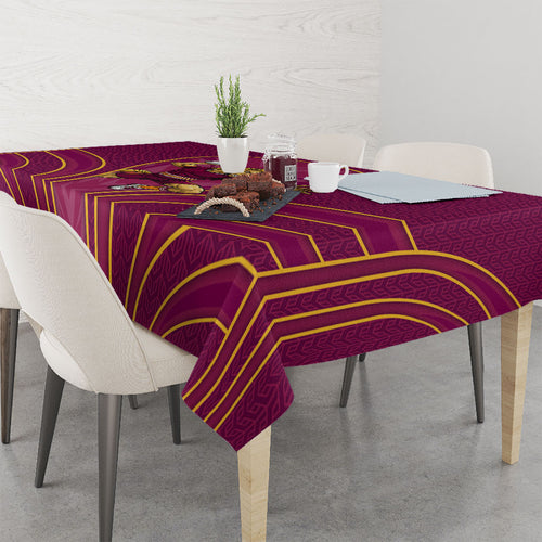 Brisbane Broncos Mascot Tablecloth Australian Rugby Culture - Powerful Horse Athlete