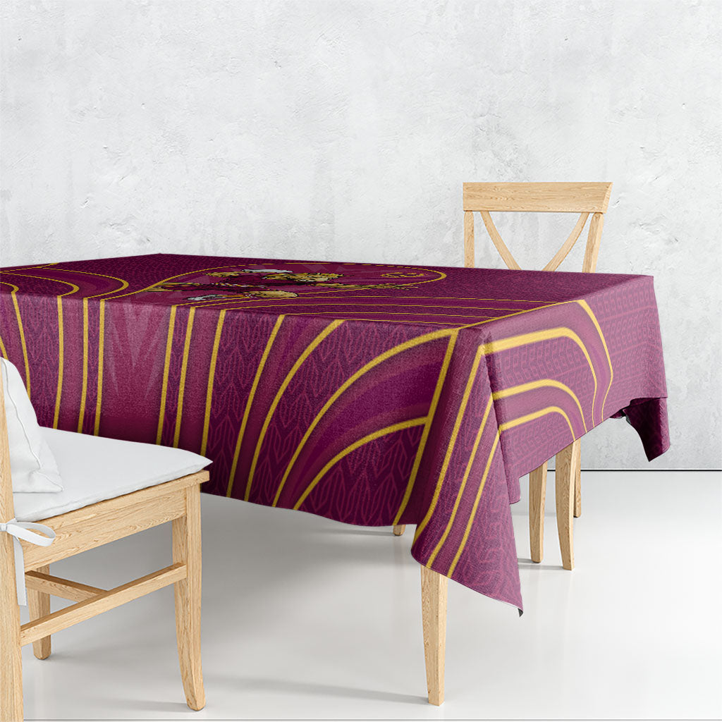 Brisbane Broncos Mascot Tablecloth Australian Rugby Culture - Powerful Horse Athlete