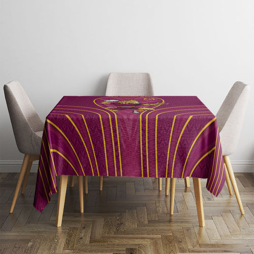 Brisbane Broncos Mascot Tablecloth Australian Rugby Culture - Powerful Horse Athlete