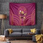 Brisbane Broncos Mascot Tapestry Australian Rugby Culture - Powerful Horse Athlete