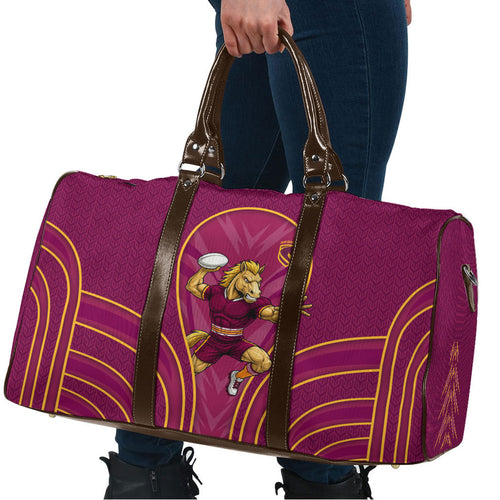 Brisbane Broncos Mascot Travel Bag Australian Rugby Culture - Powerful Horse Athlete