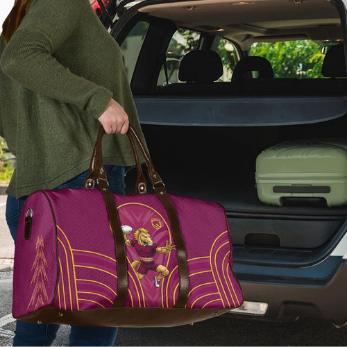 Brisbane Broncos Mascot Travel Bag Australian Rugby Culture - Powerful Horse Athlete