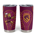 Brisbane Broncos Mascot Tumbler Cup Australian Rugby Culture - Powerful Horse Athlete