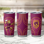 Brisbane Broncos Mascot Tumbler Cup Australian Rugby Culture - Powerful Horse Athlete