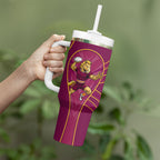 Brisbane Broncos Mascot Tumbler With Handle Australian Rugby Culture - Powerful Horse Athlete