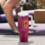 Brisbane Broncos Mascot Tumbler With Handle Australian Rugby Culture - Powerful Horse Athlete