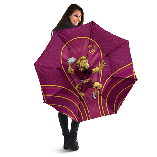 Brisbane Broncos Mascot Umbrella Australian Rugby Culture - Powerful Horse Athlete