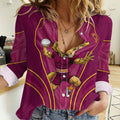 Brisbane Broncos Mascot Women Casual Shirt Australian Rugby Culture - Powerful Horse Athlete