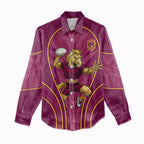 Brisbane Broncos Mascot Women Casual Shirt Australian Rugby Culture - Powerful Horse Athlete