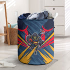 Adelaide Crows Australian Football Laundry Basket Muscular Mascot Graphic - Bold Team Colors