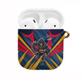 Adelaide Crows Australian Football AirPods Case Muscular Mascot Graphic - Bold Team Colors