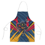Adelaide Crows Australian Football Apron Muscular Mascot Graphic - Bold Team Colors