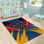 Adelaide Crows Australian Football Area Rug Muscular Mascot Graphic - Bold Team Colors