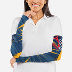 Adelaide Crows Australian Football Arm Sleeves Muscular Mascot Graphic - Bold Team Colors