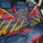 Adelaide Crows Australian Football Back Car Seat Cover Muscular Mascot Graphic - Bold Team Colors
