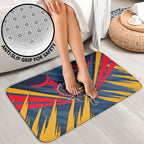 Adelaide Crows Australian Football Bathroom Set Muscular Mascot Graphic - Bold Team Colors