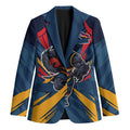 Adelaide Crows Australian Football Blazer Muscular Mascot Graphic - Bold Team Colors