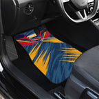 Adelaide Crows Australian Football Car Mats Muscular Mascot Graphic - Bold Team Colors