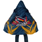 Adelaide Crows Australian Football Cloak Muscular Mascot Graphic - Bold Team Colors