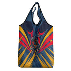 Adelaide Crows Australian Football Grocery Bag Muscular Mascot Graphic - Bold Team Colors