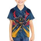 Adelaide Crows Australian Football Hawaiian Shirt Muscular Mascot Graphic - Bold Team Colors